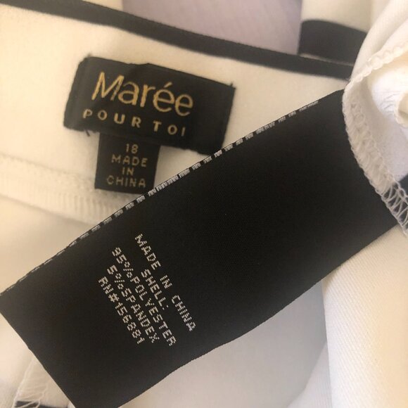 NWOT. Marée Pour Toi wide leg ankle pants - size 2X - Picture 6 of 6